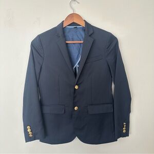J.Crew Crewcuts Navy Blazer Gold Button Classic Preppy Jacket 12